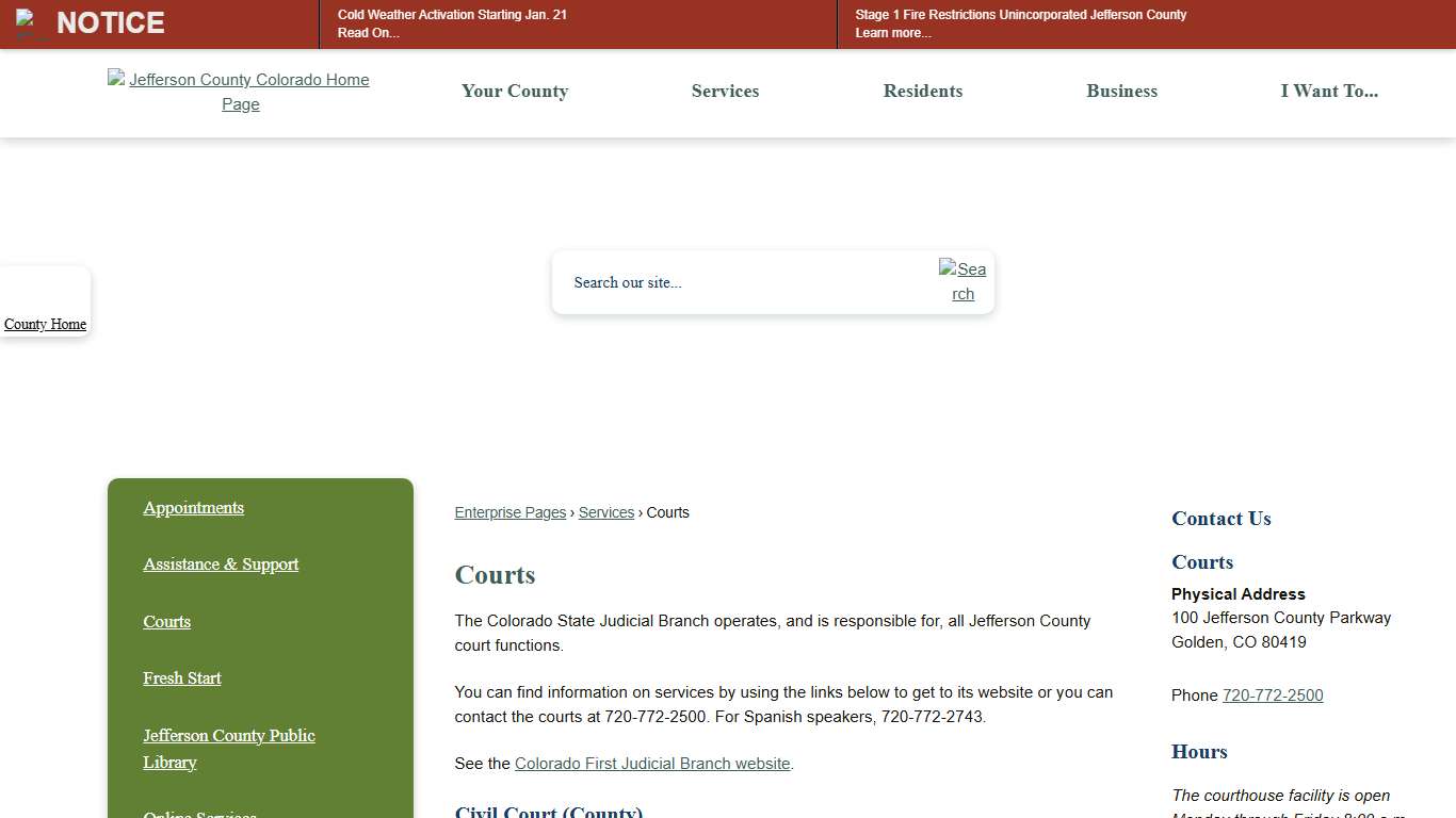 Courts | Jefferson County, CO